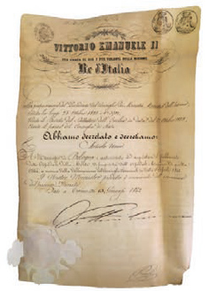 Decreto di Vittorio Emanuele II del 13 gennaio 1862 che autorizza il Comune di Bologna ad acquistare il fabbricato dell'Ospedale della Morte di Bologna di proprietà dell’Ospedale Maggiore di quella città