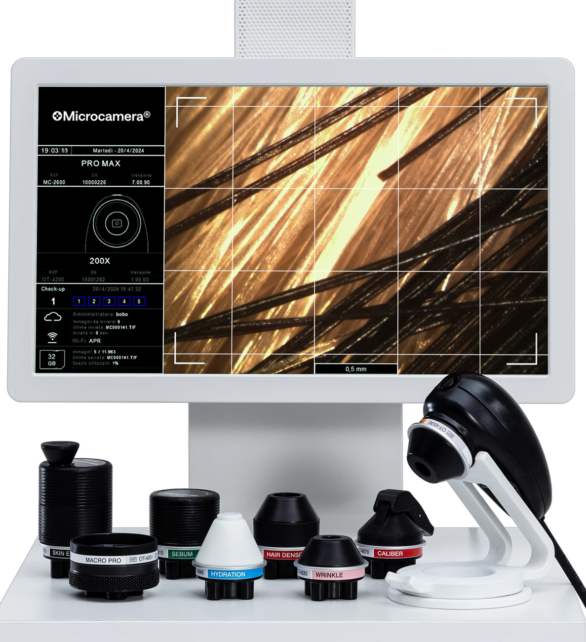 analisi del cuoio capelluto - analisi del capello microcamera Bologna