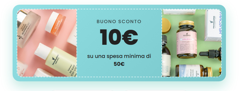 Un buono da 10€ sul tuo prossimo ordine